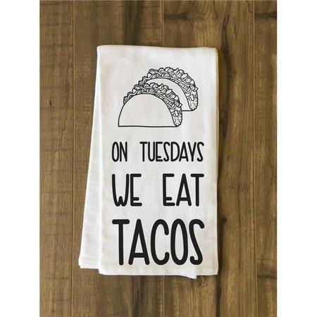 ONE BELLA CASA One Bella Casa 75127TW Taco Tuesday Tea Towel - Black 75127TW